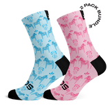Dalahorse Light Pink & Dalahorse Light Blue Kids Combo