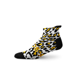 Leopard White Tab Socks
