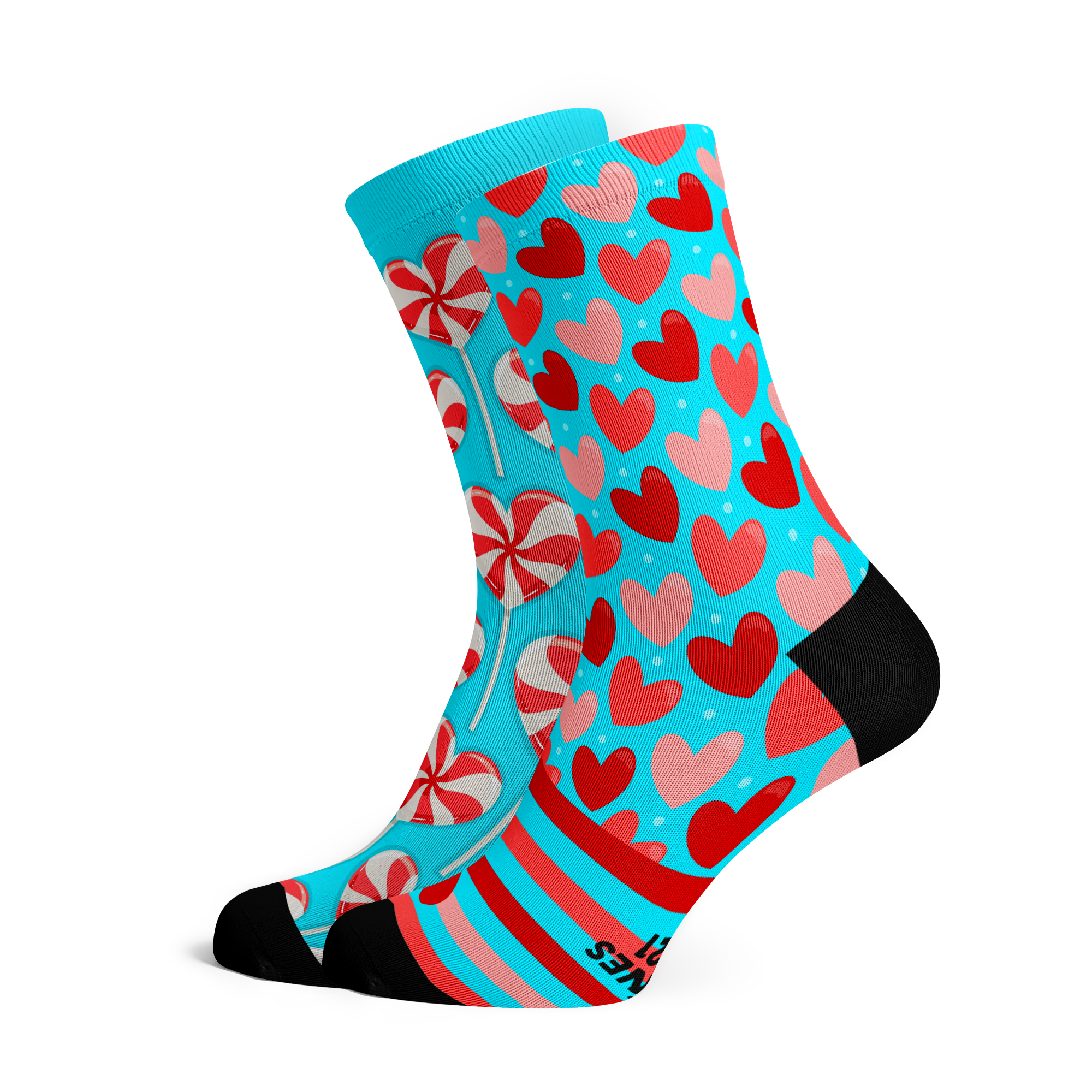 Sox Footwear | My Valentine Blue Socks
